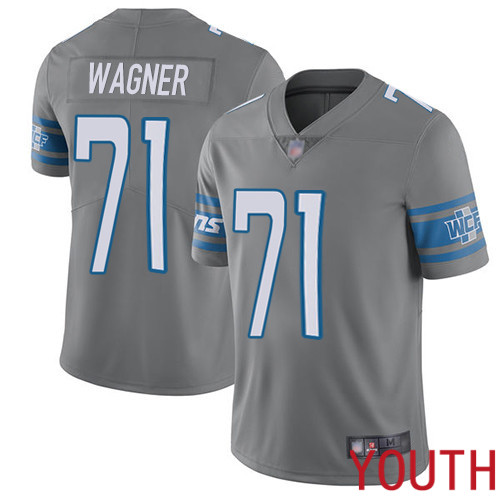 Detroit Lions Limited Steel Youth Ricky Wagner Jersey NFL Football #71 Rush Vapor Untouchable
